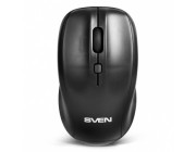 SVEN RX-305 Wireless, Optical Mouse, 2.4GHz, Nano Receiver, 800/1200/1600 dpi, USB, Black